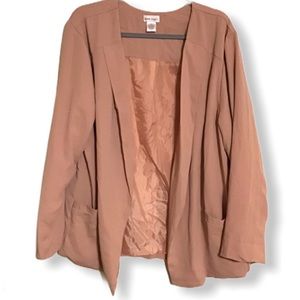 Soft blazer roll up sleeves